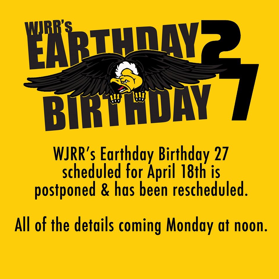 WJRR's Earthday Birthday 27 Postponed Soundlink Magazine
